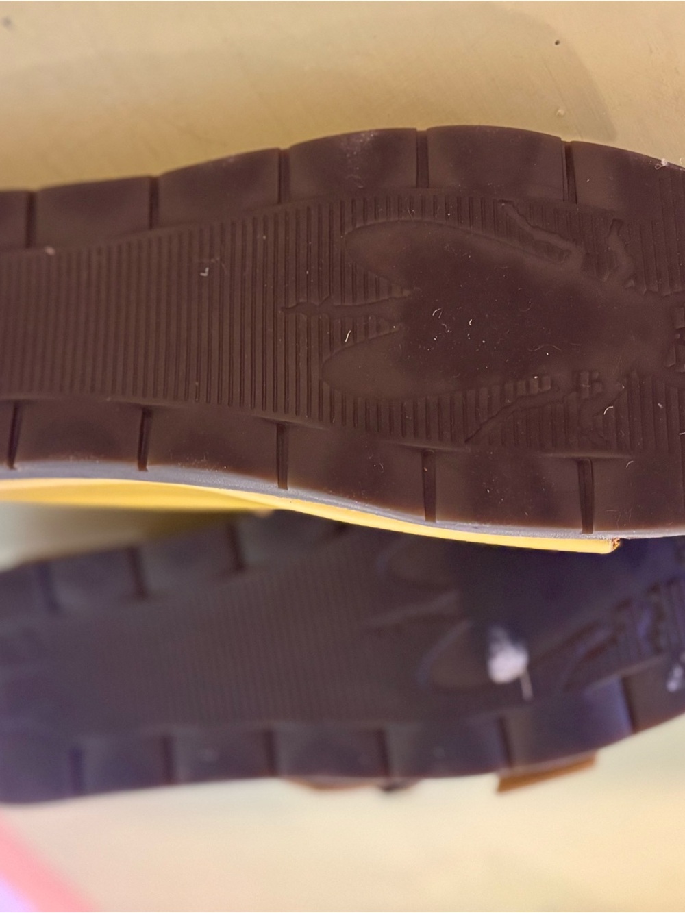 Yellow Two-Buckle Cork Sandals - Picture 4 of 6